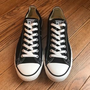 Worn once! Converse black All Stars